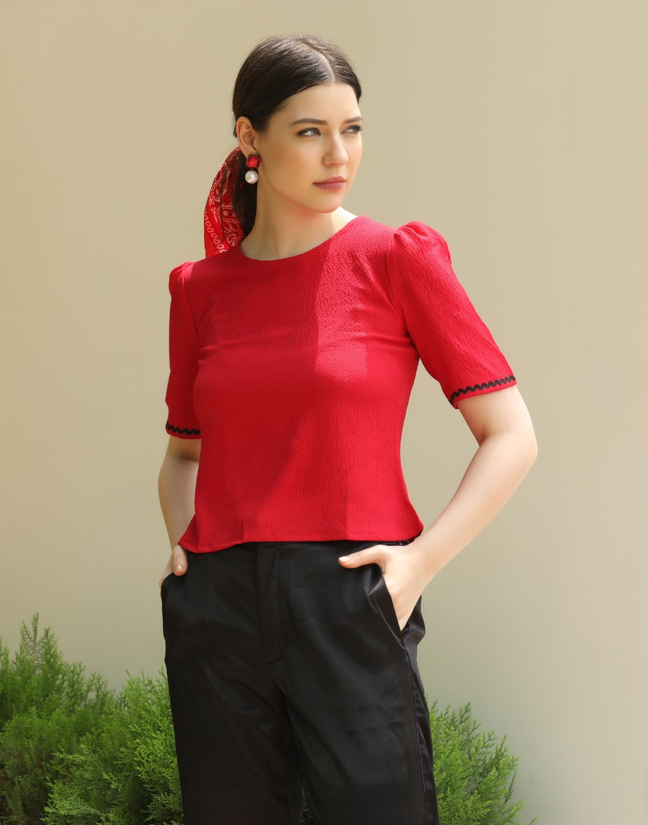 Red Solid Top