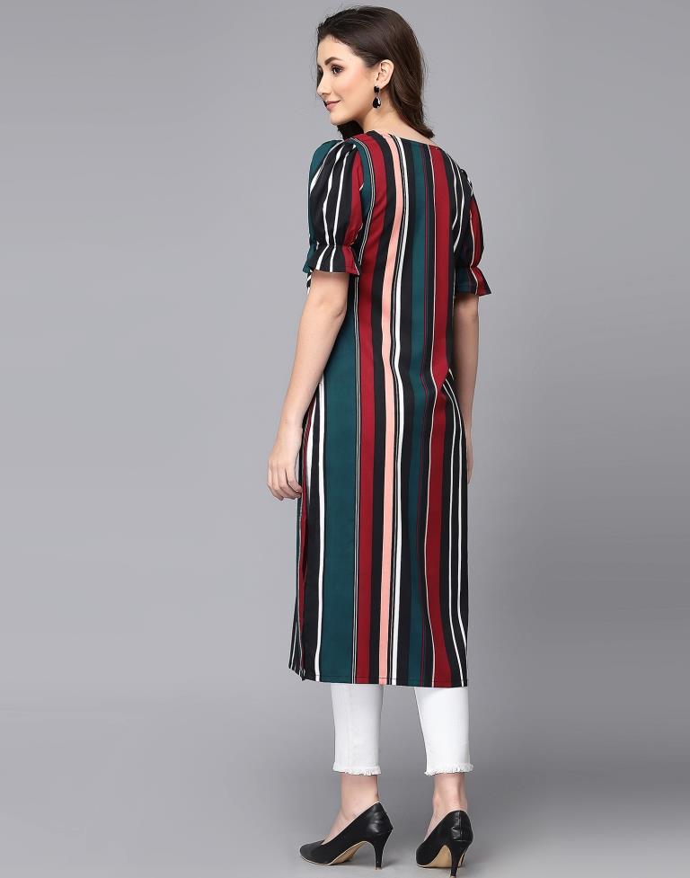 Multi-Coloured Printed Kurta