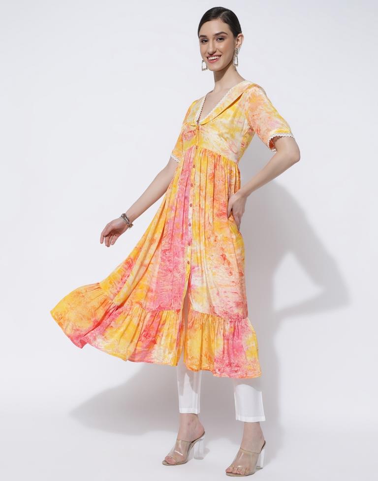 Multicoloured Printed Kurta