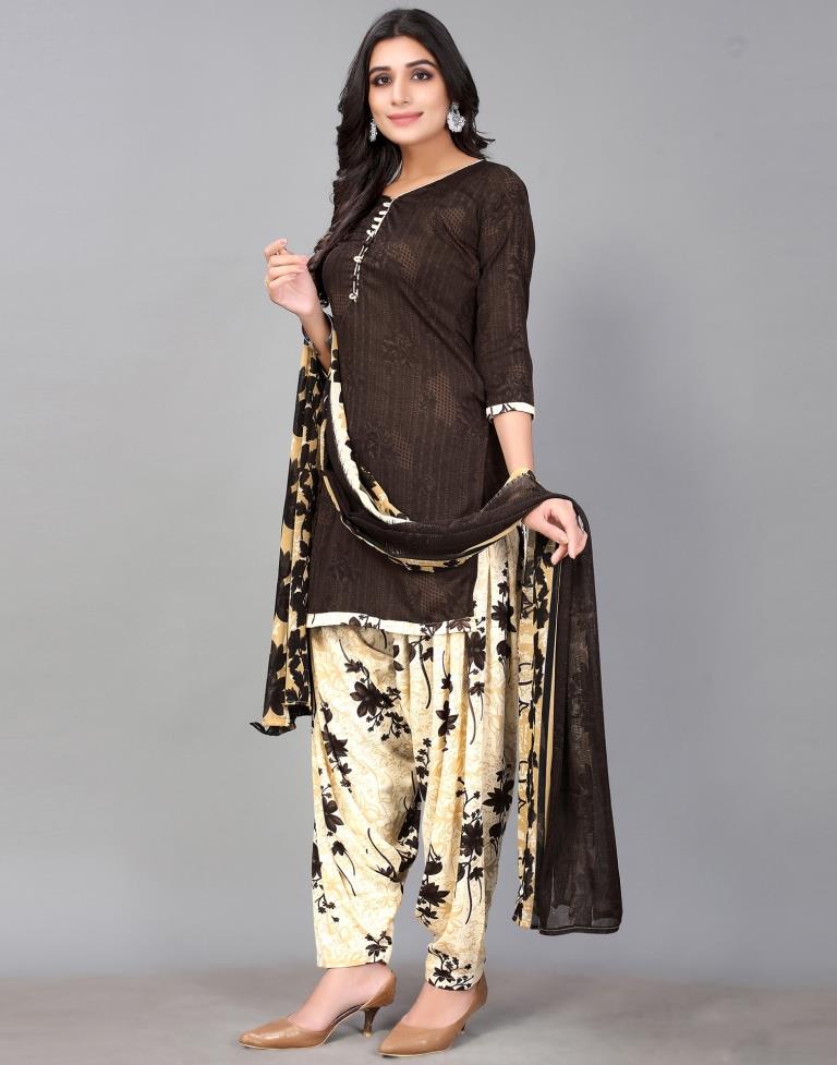 Printed Unstitched Salwar Suit Material