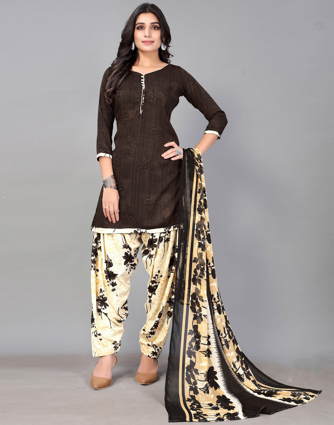 Printed Unstitched Salwar Suit Material