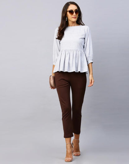 Whimsical White Coloured Woven Rayon Tops | SLV119TK2651