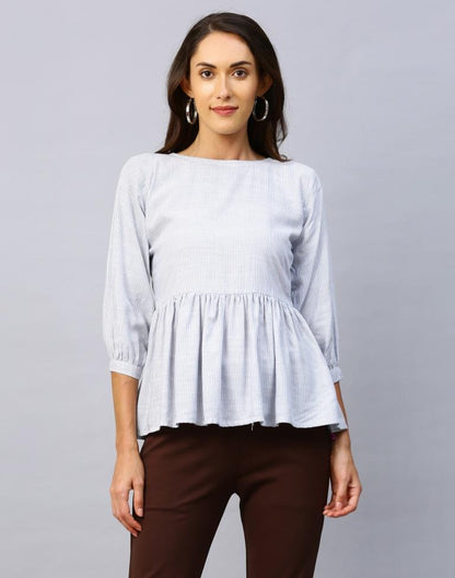 Whimsical White Coloured Woven Rayon Tops | SLV119TK2651