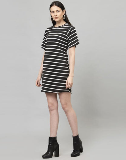 Classy Black Stripe Dress | SLV136TK2773