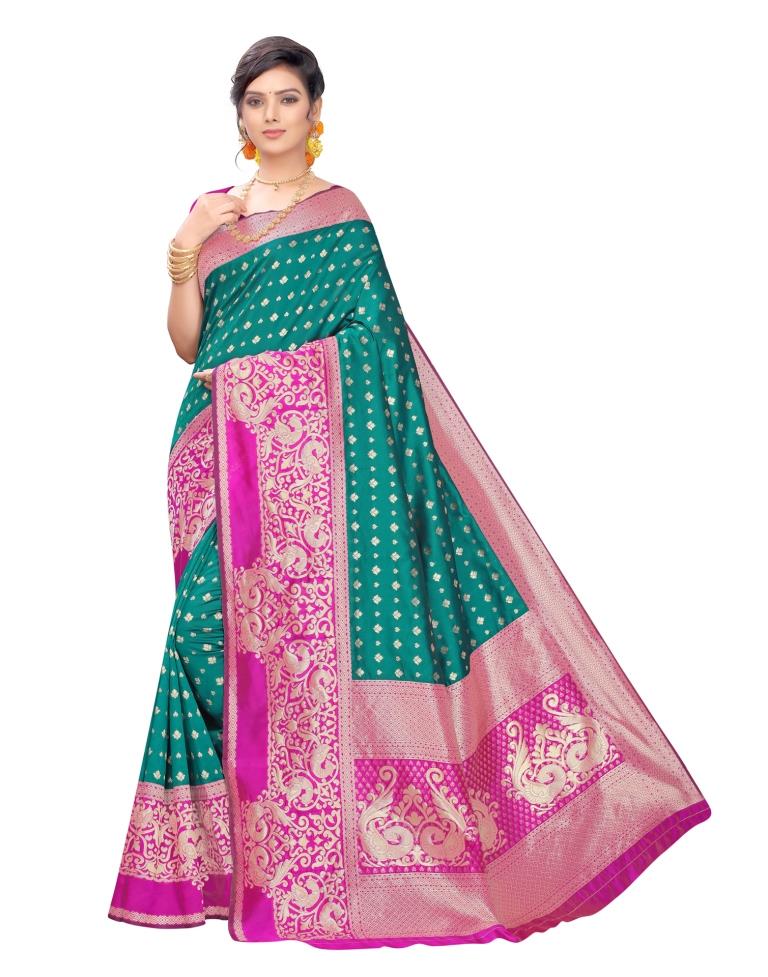 Green Silk Saree | 1604S114
