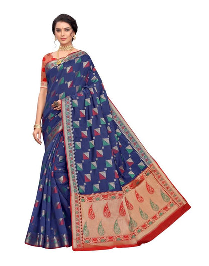 Navy Blue Silk Saree | 1618S111