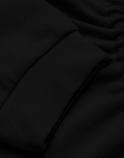 Black Knitted Top | SLV184TK2936