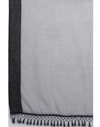 Grey Coloured Woven Cotton Saree | SLV1887S123