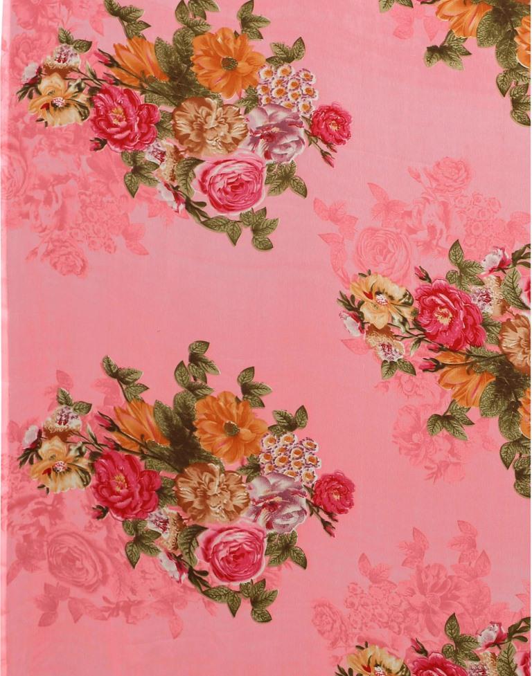 Trendly Pink Printed Saree | 1954S312