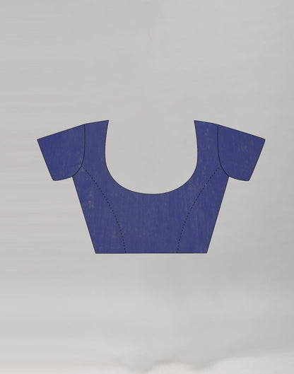 Navy Blue Cotton Printed Saree | 1967S5524