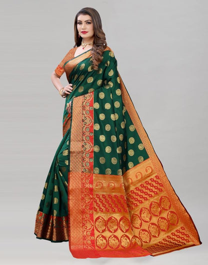 Green Banarasi Saree | 1980S111