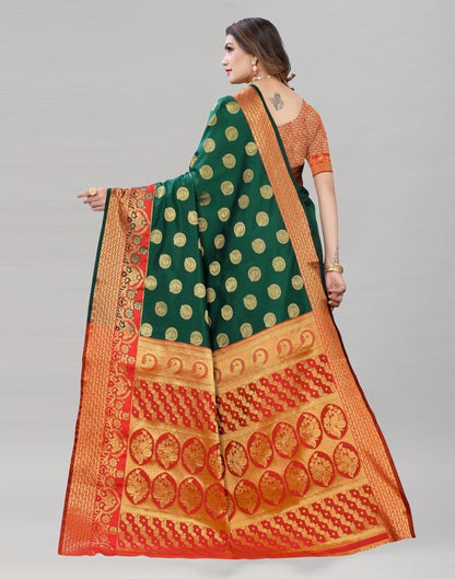 Green Banarasi Saree | 1980S111