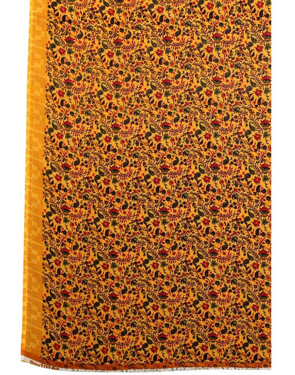 Turmeric Yellow Printed Saree | 1989S390