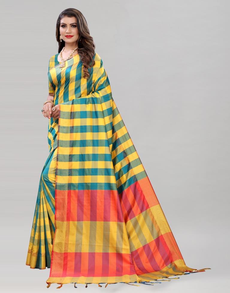 Rama Hand Woven Silk Saree | 2008S756