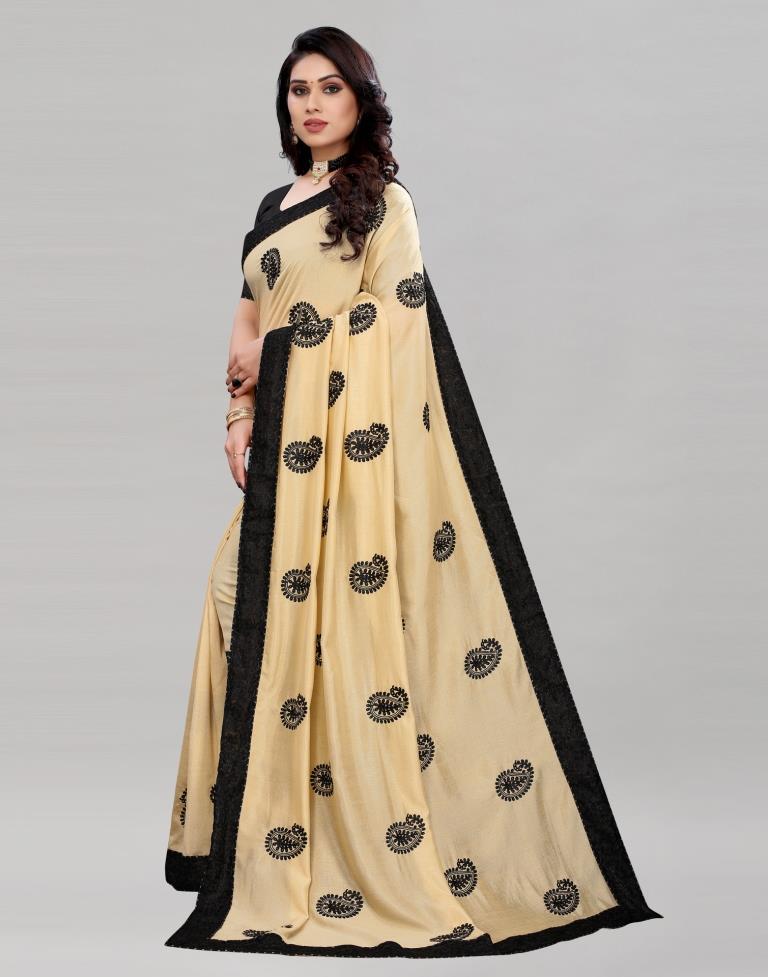 Brilliant Cream Silk Saree | 2039S826