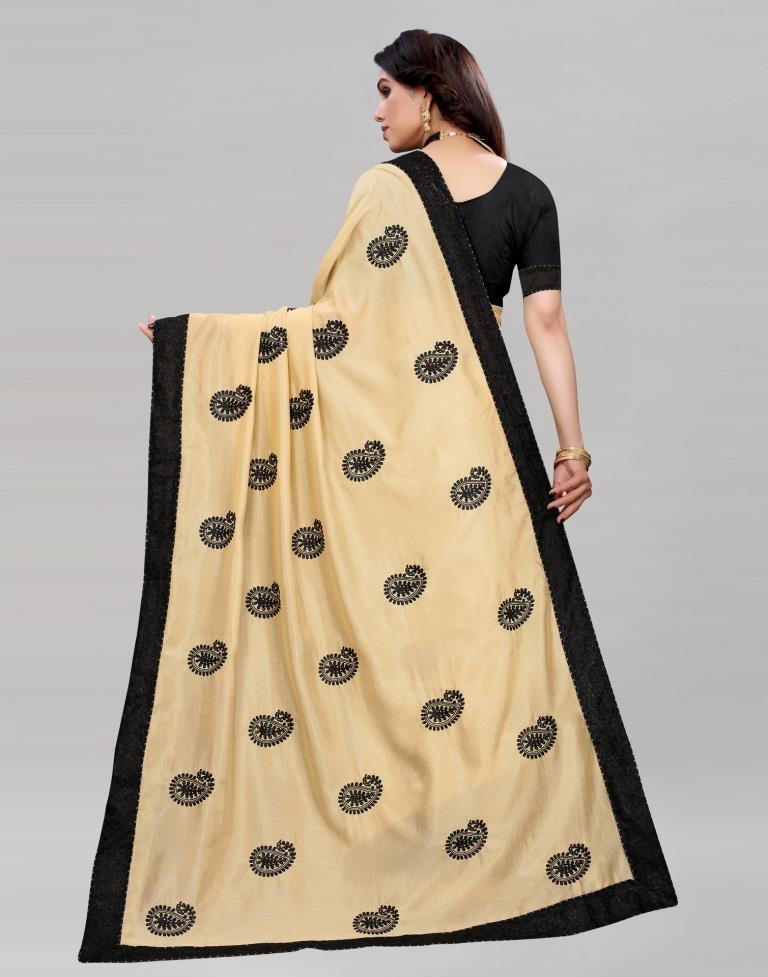 Brilliant Cream Silk Saree | 2039S826