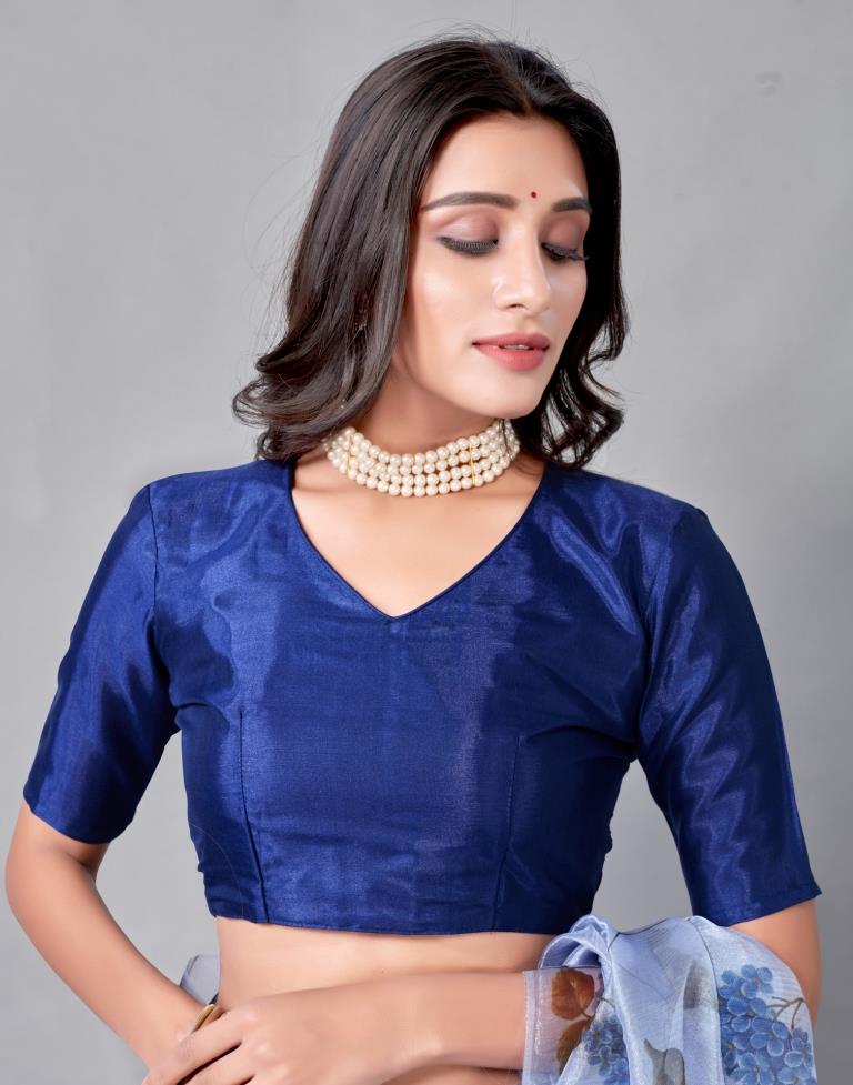 Blue Organza Saree | 2218S282