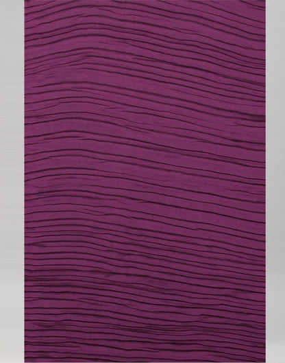 Wine Dyed Georgette Pleated Saree | SLV2236S122