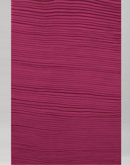 Wine Pleated Saree