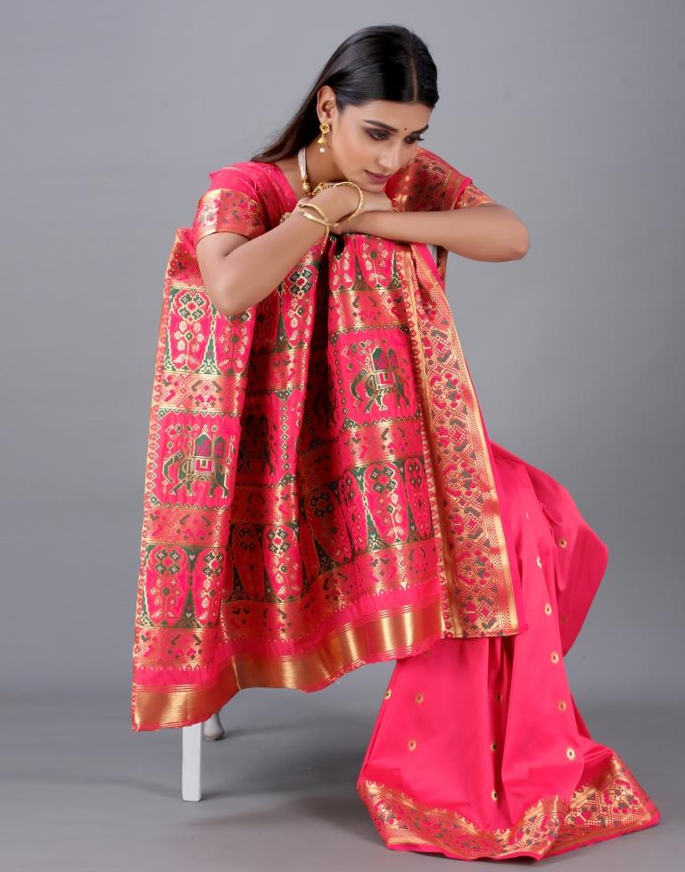Pink Cotton Silk Saree | 2246S2028