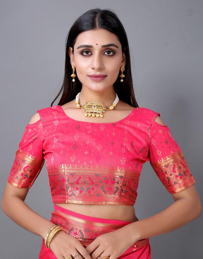 Pink Cotton Silk Saree | 2246S2028