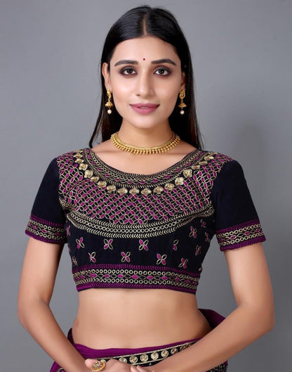 Wine Silk Saree | 2249S2053
