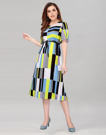 Multicolour Summer Cool Dress | SLV224TK4003