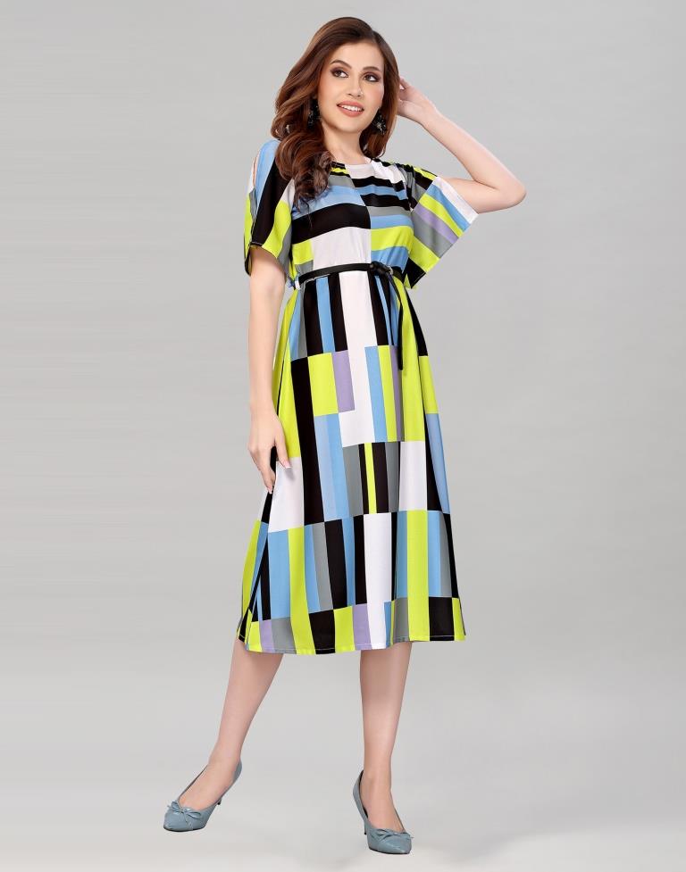 Multicolour Summer Cool Dress | SLV224TK4003