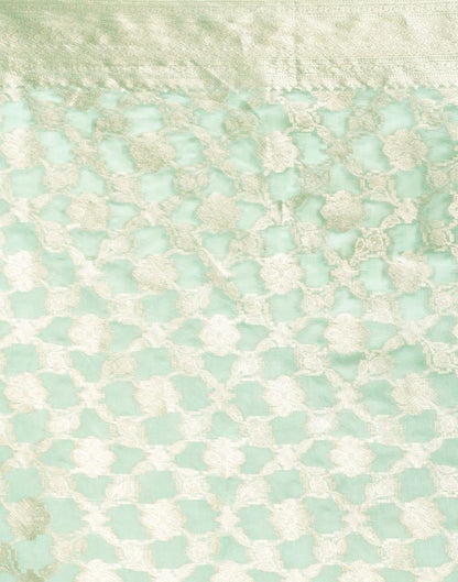 Mint Green Silk Saree