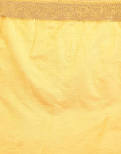 Yellow Silk Saree
