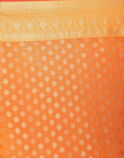 Orange Silk Saree