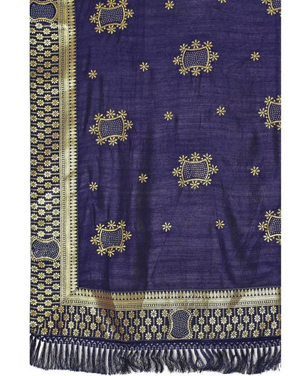 Navy Blue Embroidery Saree | 2270S2104