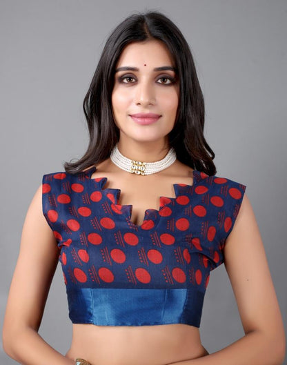 Cobalt Blue Cotton Saree | 2304S104