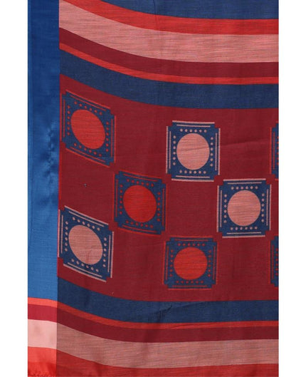 Cobalt Blue Cotton Saree | 2304S104