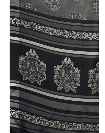 Steel Grey Cotton Saree | 2304S106