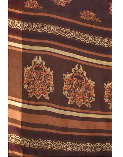 Brown Cotton Saree | 2304S109