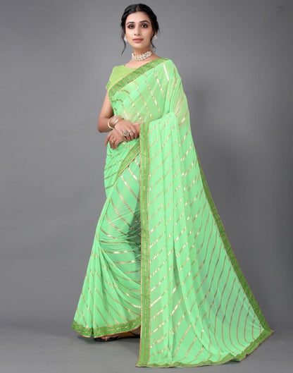 Neon Green Silk Saree | 2314S153