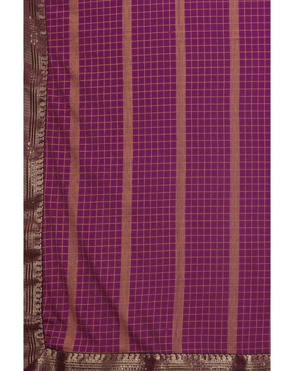 Magenta Printed Saree | 2323S205
