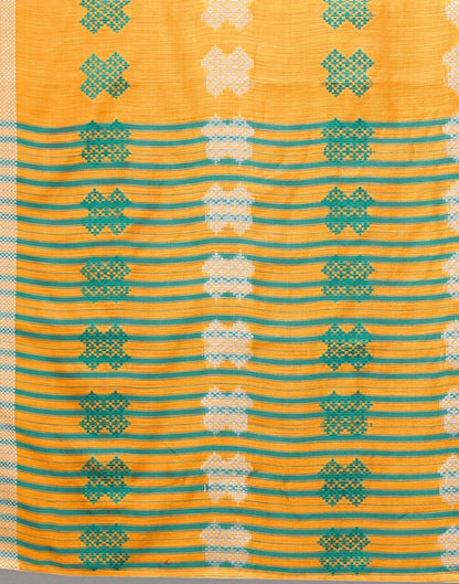 Light Orange Cotton Saree | SLV2358S2209