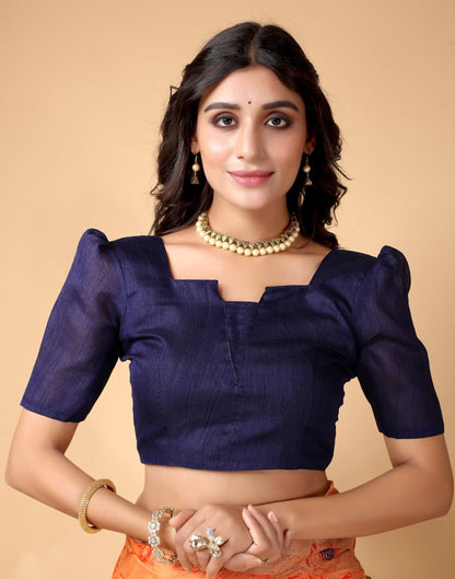 Peach Floral Cotton Saree | SLV2366S232