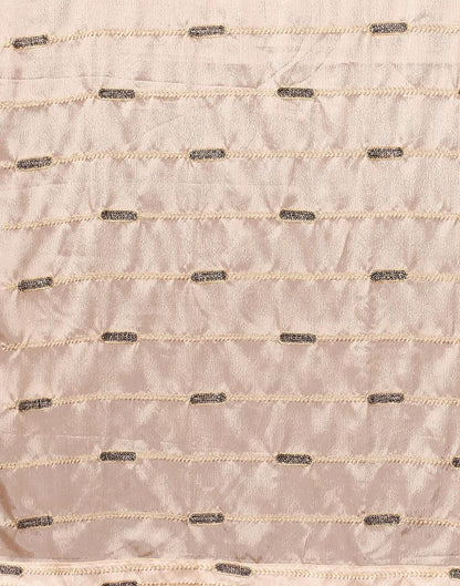 Rose Golden Chinon Saree