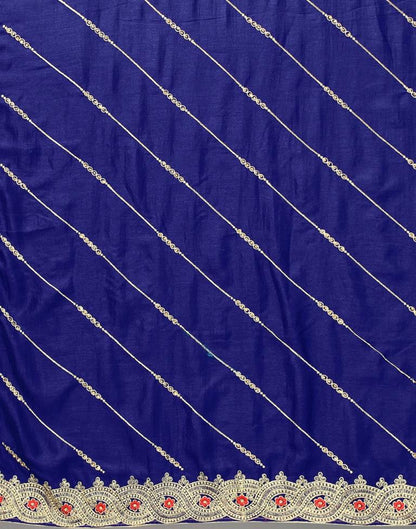 Royal Blue Silk Saree