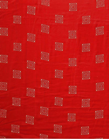 Red Chiffon Saree