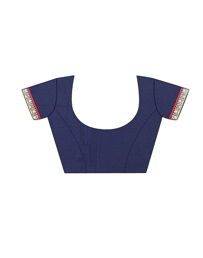 Navy Blue Silk Saree