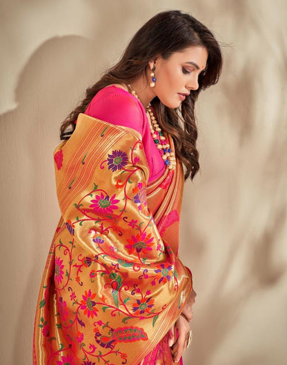 Golden Silk Saree