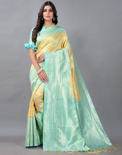 Cream Silk Saree