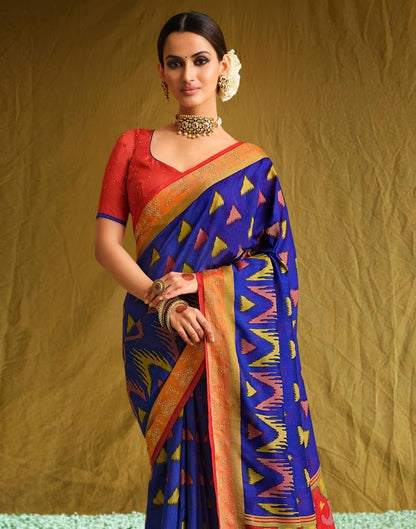 Royal Blue Silk Saree