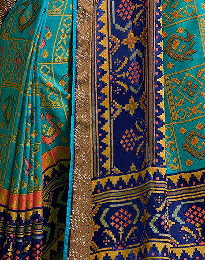 Rama Green Silk Saree
