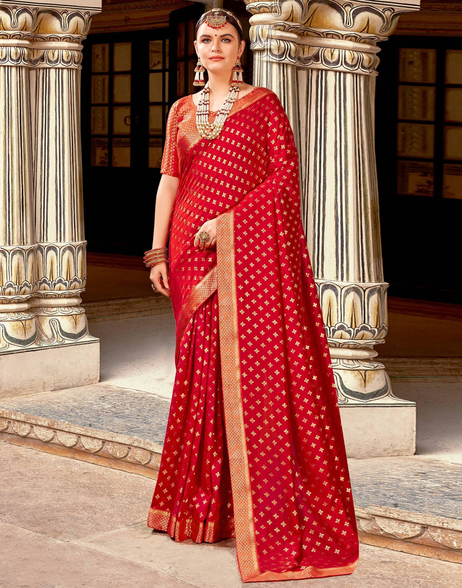 Red Silk Saree