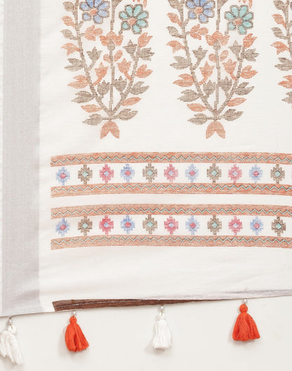 White Cotton Saree